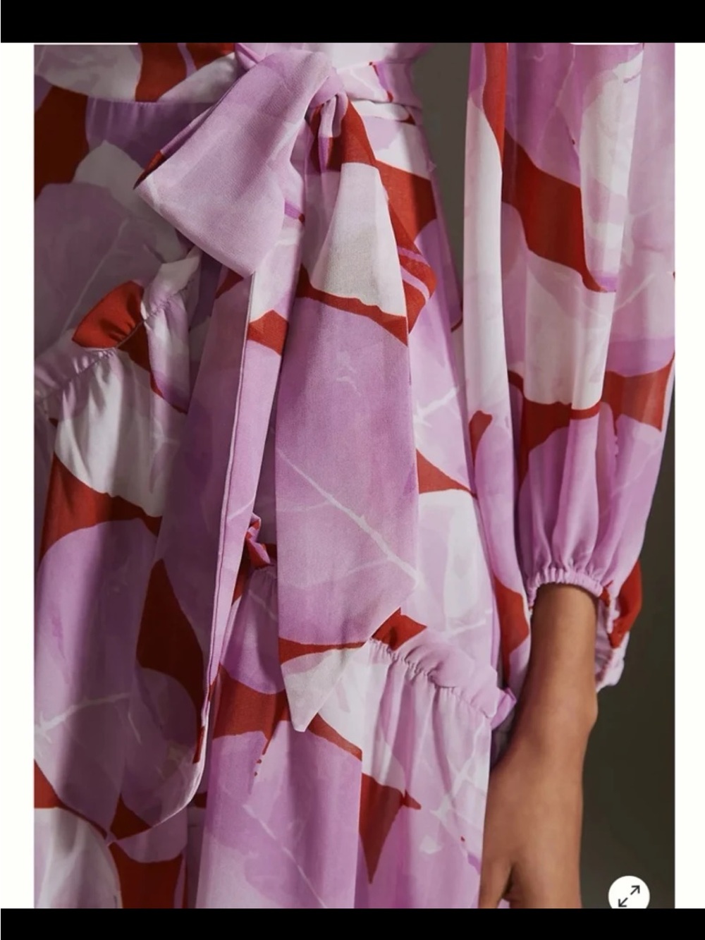 Anthropologie Hutch Geo Wrap Maxi Dress size Small - Picture 4 of 12